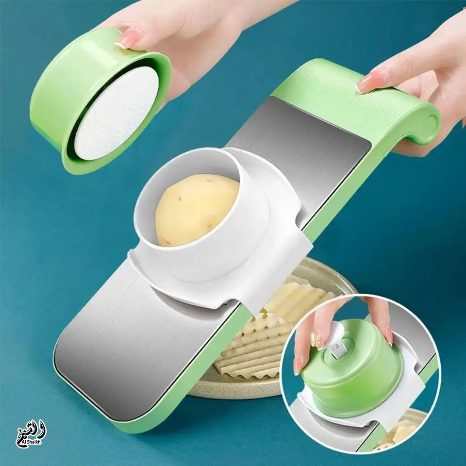 Stainless Steel 5-in-1 Vegetable Cutter & Slicer