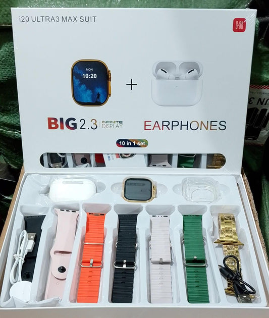 i20 Ultra smartwatch with airpods