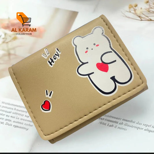 Multi Card Slots Cute Women Wallets Lighteeight Cute Three Fold Card Bag For Casual Use Carry Young Girls Student Gift Item