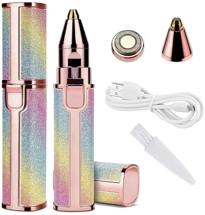 2 in 1 Rainbow Blowless Painless Face Hair Removal Machine for Women