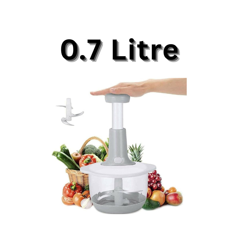 Manual Hand Push Chopper for Vegetables, Meat, and Fruits