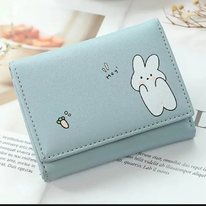 Multi Card Slots Cute Women Wallets Lighteeight Cute Three Fold Card Bag For Casual Use Carry Young Girls Student Gift Item