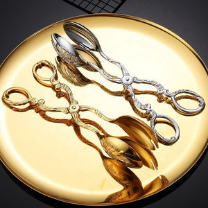 Elegant Stainless Steel Serving Tongs