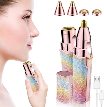 2 in 1 Rainbow Blowless Painless Face Hair Removal Machine for Women